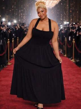 T.J.Maxx Black Maxi Dress 3X